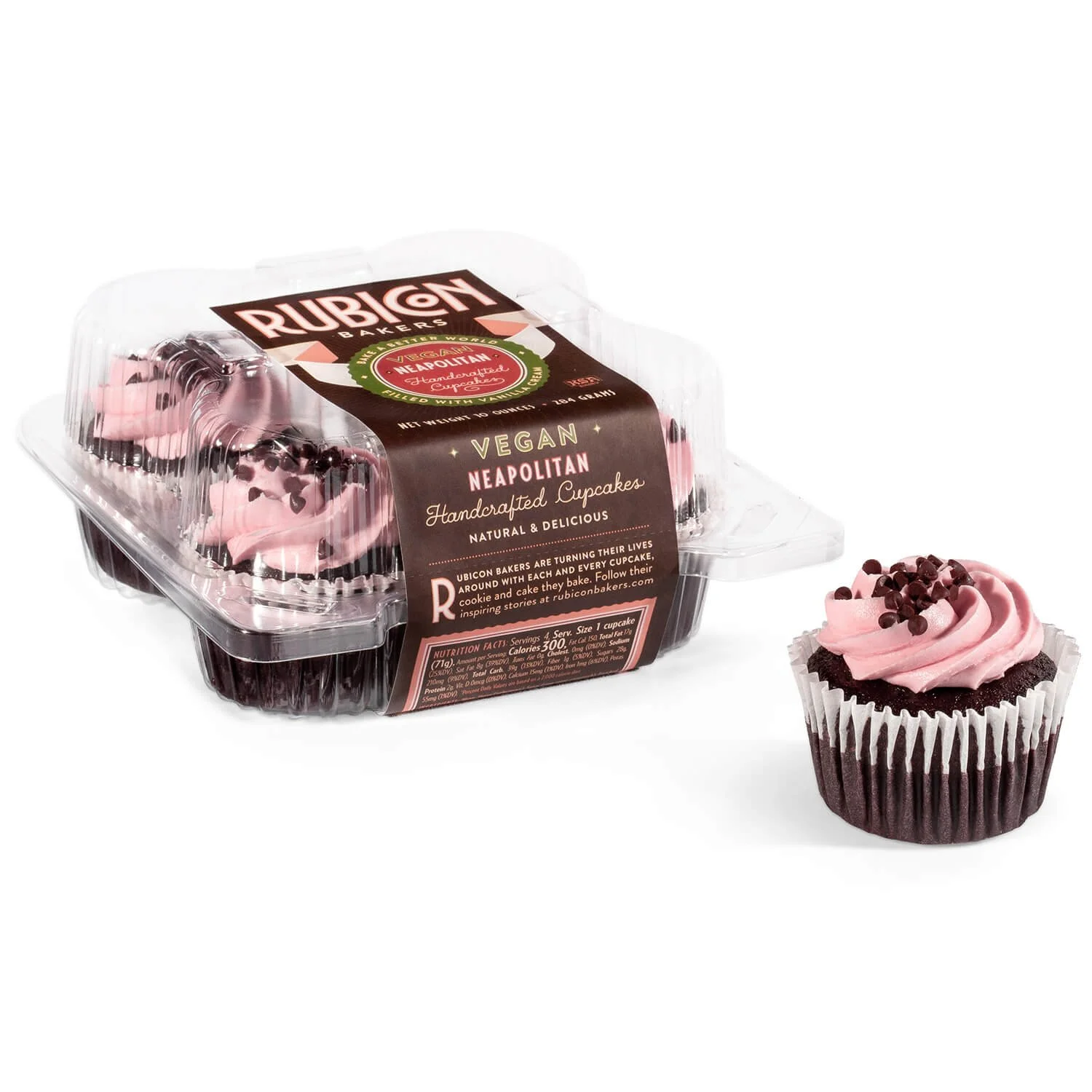 Vegan Neapolitan Cupcakes — Rubicon Bakers - Bake a Better World